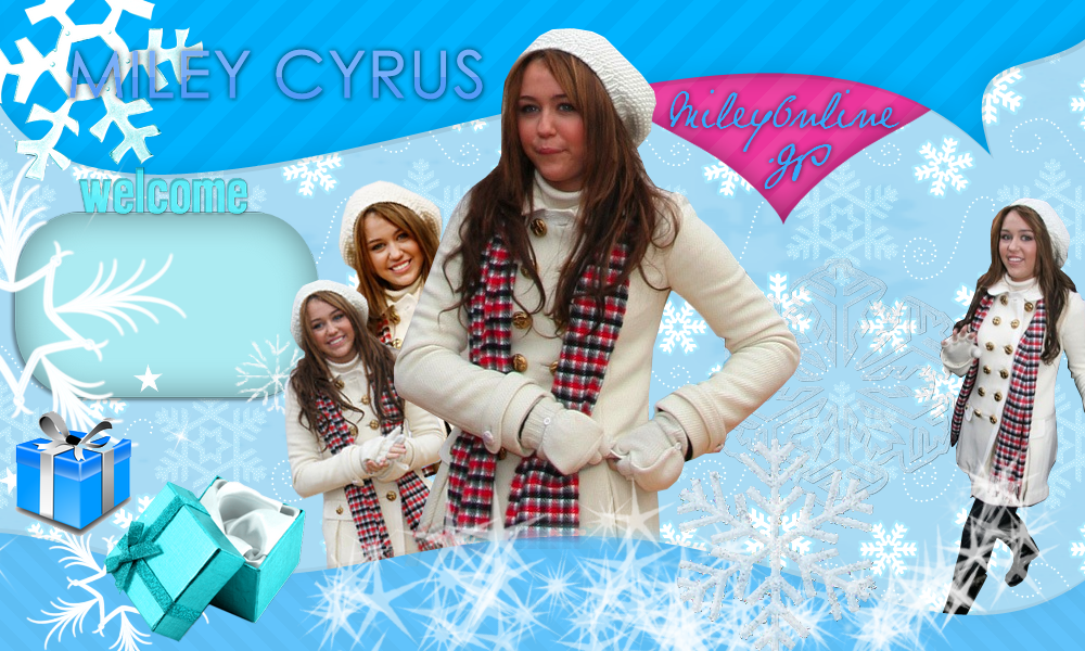 [M I L E Y O N L I N E] winter style with Miley Cyrus version 01.